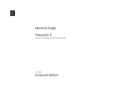 Transicion 2 f�r Klavier, Schlagzeug und 2 Tonb�nder