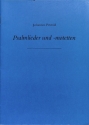 Psalmlieder und -motetten f�r gem Chor a cappella Partitur