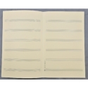 Notenpapier Oktav-Format hoch 6 Systeme 17x27 cm f�r Chorstimmen (5 B�gen)