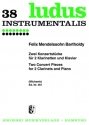 2 Konzertst�cke op.113 und op.114 f�r 2 Klarinetten und Klavier