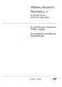 ABSCHIED OP.27 FUER MAENNERCHOR A CAPPELLA BENDER, MANFRED, ED
