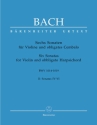 6 Sonaten BWV1014-1017 Band 2 f�r Violine und Cembalo Partitur und Stimmen