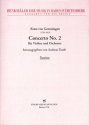 Concerto No.2 f�r Violine und Orchester Partitur