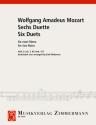 6 Duette Band 2 (Nr.4-6) KVAnh.157 f�r 2 Fl�ten Stimmen