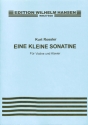 EINE KLEINE SONATINE FUER VIOLINE UND KLAVIER