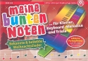 Bekannte und beliebte Weihnachtslieder f�r Klavier (Melodica/Triola/Keyboard) (mit Text), inkl. Farbaufkleber