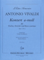 Konzert a-Moll op.3,6 f�r Violine, Streicher und Bc f�r Violine und Klavier