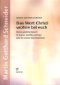 Das Wort Christi wohne bei euch Kleines geistliches Konzert f�r Sopran, Fl�te und Orgel,  Partitur