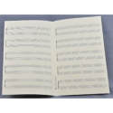 Notenpapier Oktav-Format hoch 5x2 Systeme 17x27 cm Klavier-Solo (5 B�gen)