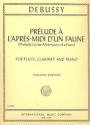 Prelude a l'apres-midi d'un faune f�r Fl�te, Klarinette und Klavier Partitur und Stimmen