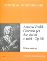 Concerto a-Moll op.3,8 f�r 2 Violinen und Streicher Klavierauszug