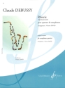 Reverie pour quatuor de saxophones, partition+parties David, V., arr.