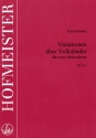 Variationen �ber Volkslieder f�r 2 Akkordeons