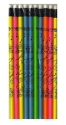 Pencil drumset neon  set of 10