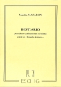 Bestiario f�r 2 Klarinetten Spielpartitur aus Monedas de hierro