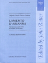 Lamento d'Arianna for mixed chorus (ssatb) and bc score