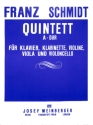 Quintett A-Dur f�r Klavier, Klarinette, Violine, Viola und Violoncello Partitur und Stimmen