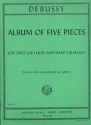 Album of 5 pieces for oboe (flute) and harp (piano)