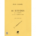 16 �tudes pour clarinette ou clarinette basse (d�gr� �l�mentaire)