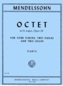 Octet e flat major op.20 for 4 violins, 2 violas, 2 cellos parts