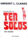 Collection of 10 Solos for cornet (trumpet) and piano