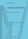 4 danses espagnoles pour flute et harpe (piano)