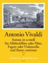 Sonate a-Moll RV86 f�r Altblockfl�te (Fl�te), Fagott (Violoncello) und Bc Partitur und Stimmen