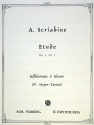 Et�de op.2,1 f�r Ba�klarinette und Klavier