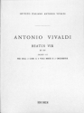 BEATUS VIR SALMO 111 PER SOLI, 2 CORI A 4 VOCI MISTE E 2 ORCHESTRE PARTITURA, RV597
