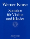 SOANTINE FUER VIOLINE UND KLAVIER  KRUSE, WERNER, ED.