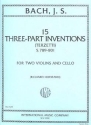 15 terzetti vol.2 for 2 violins and cello (after 3-part inventions) parts