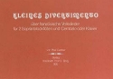 Kleines Divertimento �ber franz�sische Volkslieder f�r 2 Sopranblockfl�ten und Klavier (Cembalo)