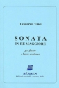 Sonata re maggiore per flauto e bc