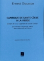 CANTIQUE DE SAINTE CECILE A LA VIERGE POUR ORGUE (PIANO) ET CHANT MUSIQUE D'EGLISE