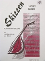Skizzen - F�nf leichte St�cke f�r 2 Mandolinen und Gitarre Partitur