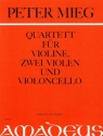 QUARTETT (1984) FUER VIOLINE, 2 VIOLEN UND VIOLONCELLO PARTITUR+STIMMEN