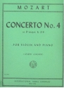 Concerto D major KV218 for violin an orchestra for violin and piano