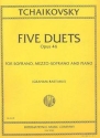 5 Duets op.46 for soprano, mezzosoprano and piano (en/rus)