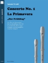 Konzert op.8,1 RV269 (Der Fr�hling) f�r 2 Blockfl�ten (SA/AT) Spielpartitur