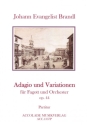 Adagio und Variationen op.44 f�r Fagott und Orchester Partitur