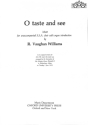 O taste and see for female chorus a cappella (with organ introduction) score