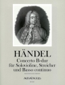 Konzert B-dur HWV288 f�r Violine, Streicher und Bc Partitur und Stimmen (solo-1-1-1-1)