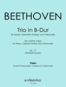 Trio B-Dur op.11 f�r Violine (Klarinette), Violoncello und Klavier Viola-Stimme statt Violoncello