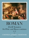 12 Sonaten Band 1 (Nr.1-3) f�r Fl�te und Bc