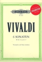 6 Sonaten (+2 CD's) f�r Violoncello und Bc