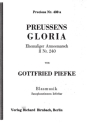 Preu�ens Gloria: f�r Blasorchester