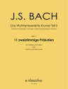 Das Wohltemperierte Klavier Teil 2 Band 1 f�r Violine und Viola (Violoncello) 3 Spielpartituren