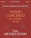 Concerto in e Minor op.64 for violin and orchestra for violin and piano
