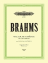 Weltliche Ges�nge f�r gem Chor (mit Chorstimmen als Klaviersatz) Partitur