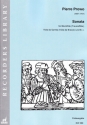 Sonata f�r Blockfl�te (Fl�te), Viola da Gamba (Va. da braccio) und Bc Partitur und Stimmen